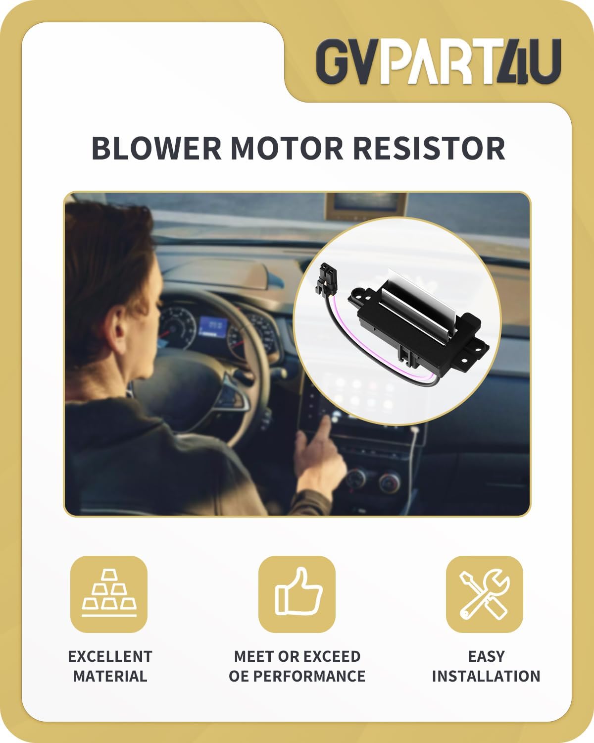 Blower Motor Resistor Fit for 2003-2006 Chevy Silverado Tahoe