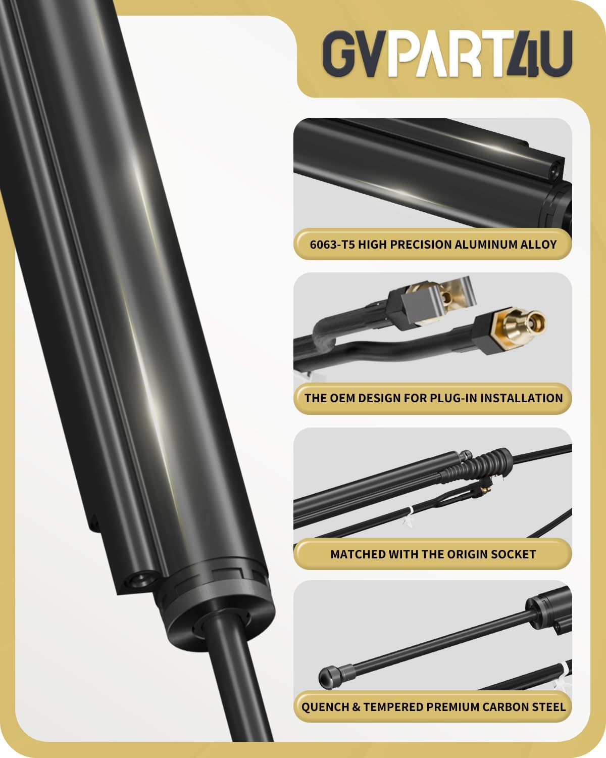 Power Liftgate Strut Fit for Cadillac SRX Saab 9-4X 2010-2016, 1Pc