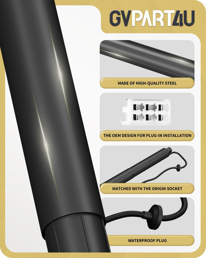 Power Liftgate Struts Fit for Toyota Highlander 2020-2024 Rear Tailgate Electric Hatch Lift Actuator Shock Support Replacement 689200E050 689100E070, Left&Right, 2Pcs