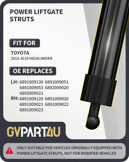 Power Liftgate Struts Fit for Toyota Highlander 2014-2019, 2PCS