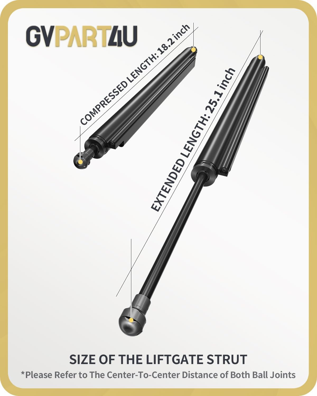 Power Liftgate Strut Fit for Cadillac SRX Saab 9-4X 2010-2016, 1Pc