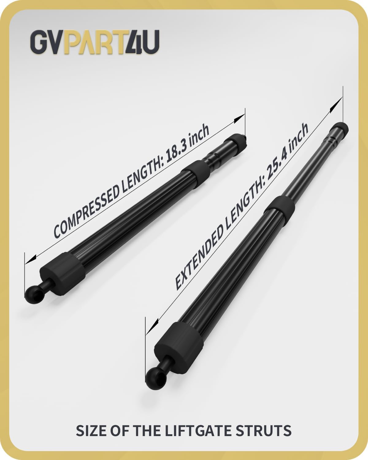 Power Liftgate Struts Fit for Toyota Highlander 2014-2019, 2PCS | OEM 6891009130 6891009120, Rear Electric Trunk Shock Actuator, Tailgate Lift Supports, For 2014 2015 2016 2017 2018 2019