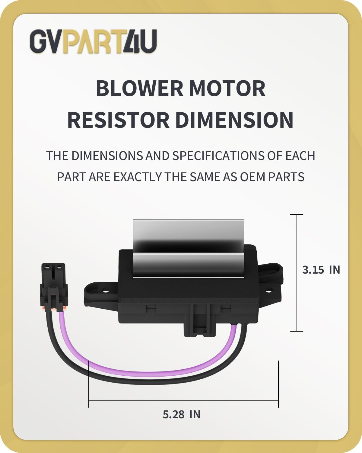 Blower Motor Resistor Fit for 2003-2006 Chevy Silverado Tahoe
