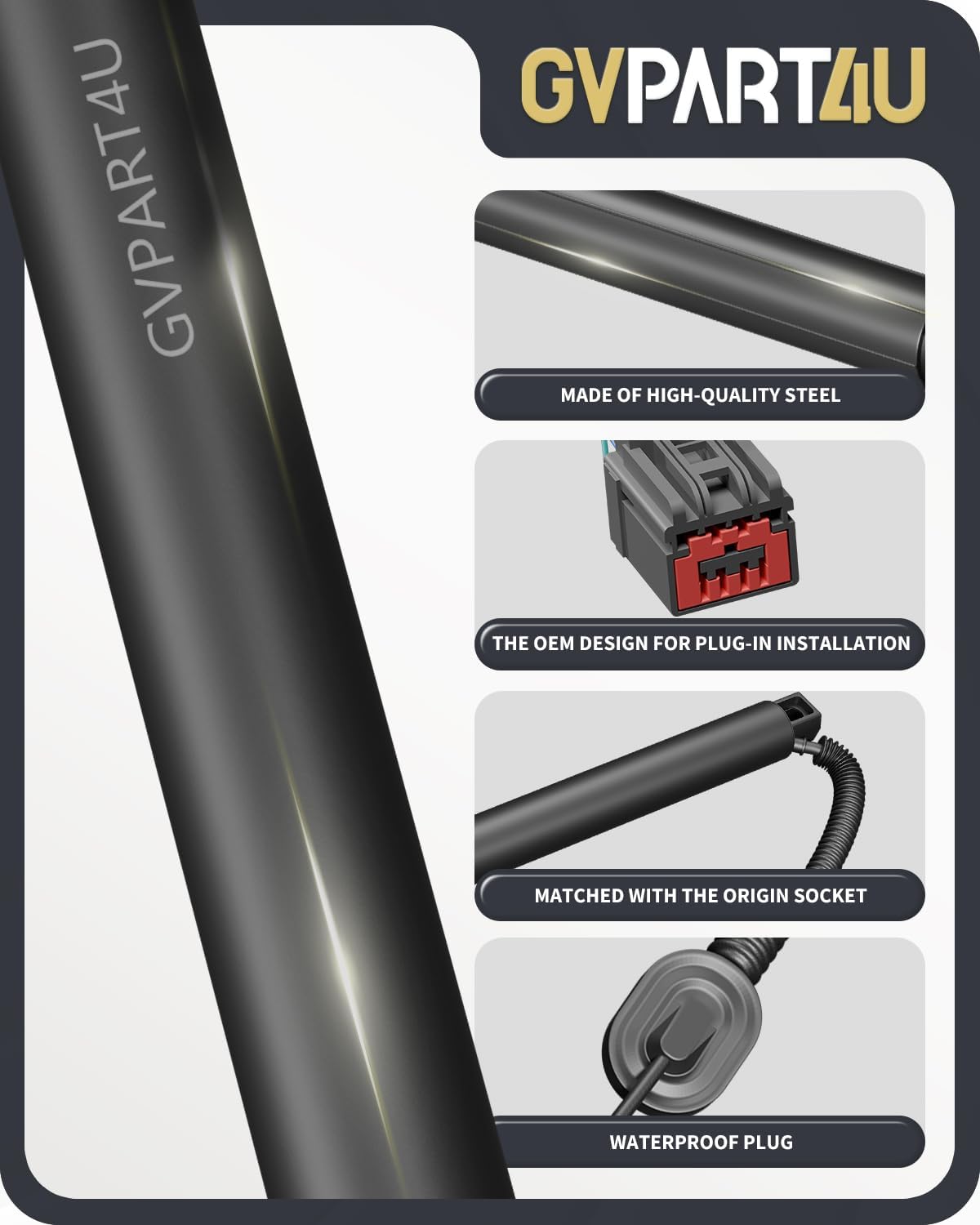 Power Liftgate Struts Fit for Cadillac GMC Chevy 2015-2020, 2Pc