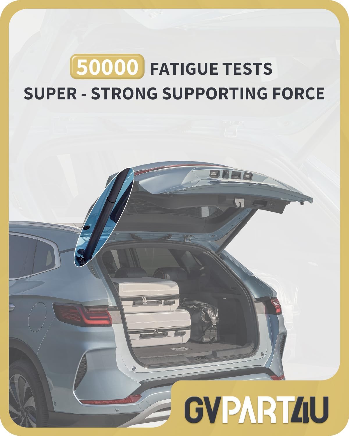 Power Liftgate Struts Fit for Hyundai Santa Fe 2013-2019, 2Pcs | OEM 81771-B8100,81780-B8100, Rear Electric Trunk Shock Actuator, Tailgate Lift Supports, Left & Right