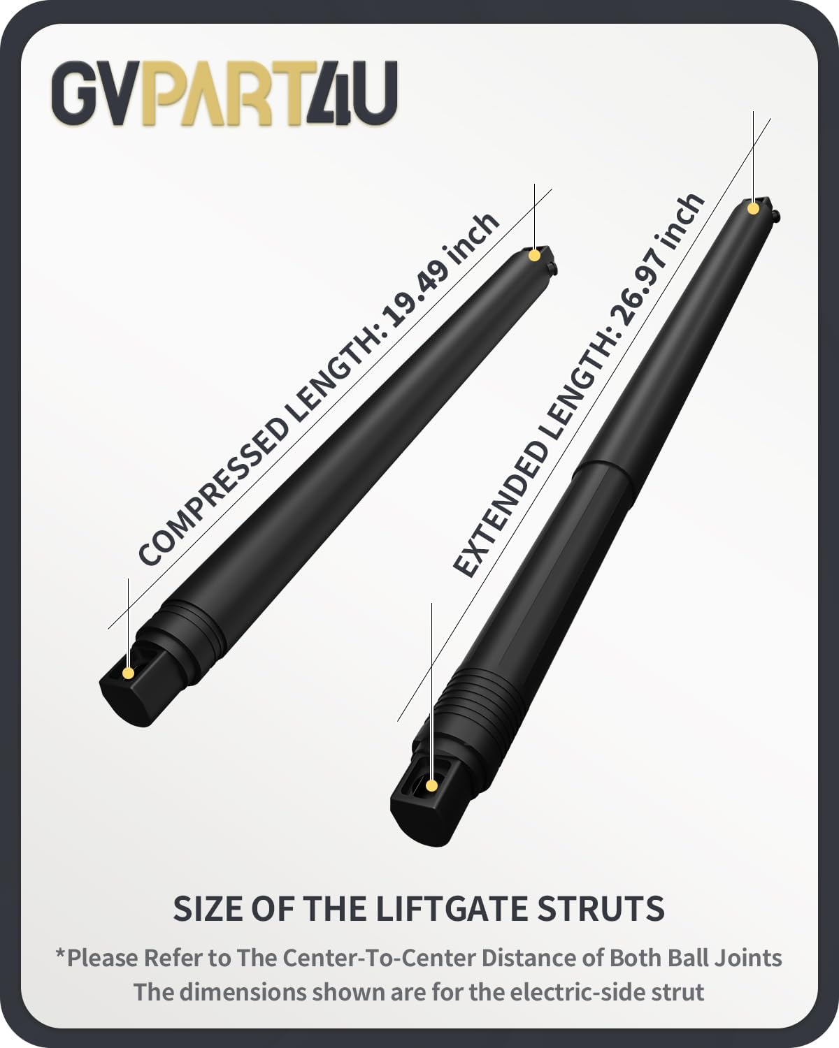 Power Liftgate Struts Fit for Cadillac GMC Chevy 2015-2020, 2Pc