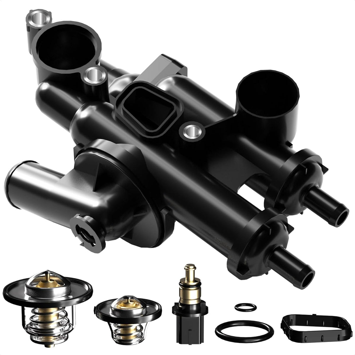 Thermostat Housing Assembly W/Sensor Fit for Jeep Dodge Chrysler