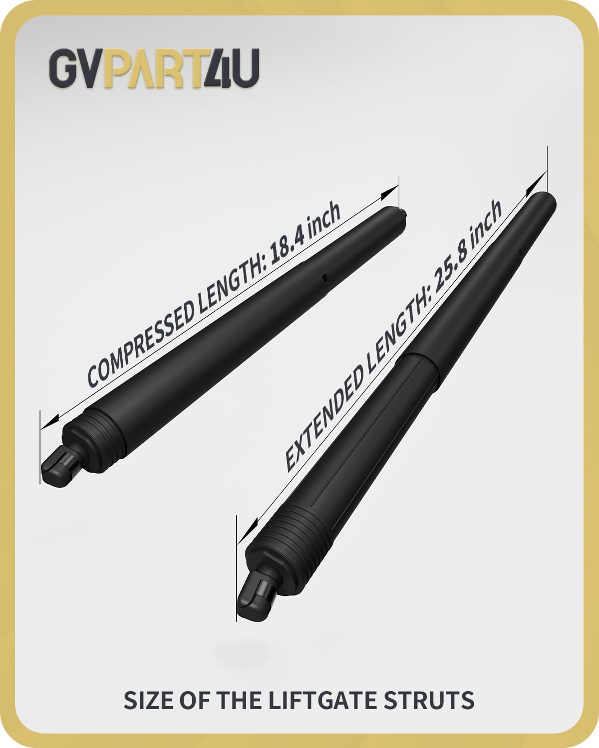 Power Liftgate Struts Fit for Toyota Highlander 2020-2024 Rear Tailgate Electric Hatch Lift Actuator Shock Support Replacement 689200E050 689100E070, Left&Right, 2Pcs