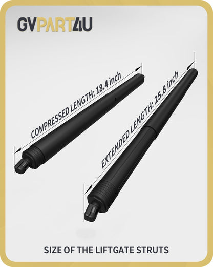 Power Liftgate Struts Fit for Toyota Highlander 2020-2024 Rear Tailgate Electric Hatch Lift Actuator Shock Support Replacement 689200E050 689100E070, Left&Right, 2Pcs