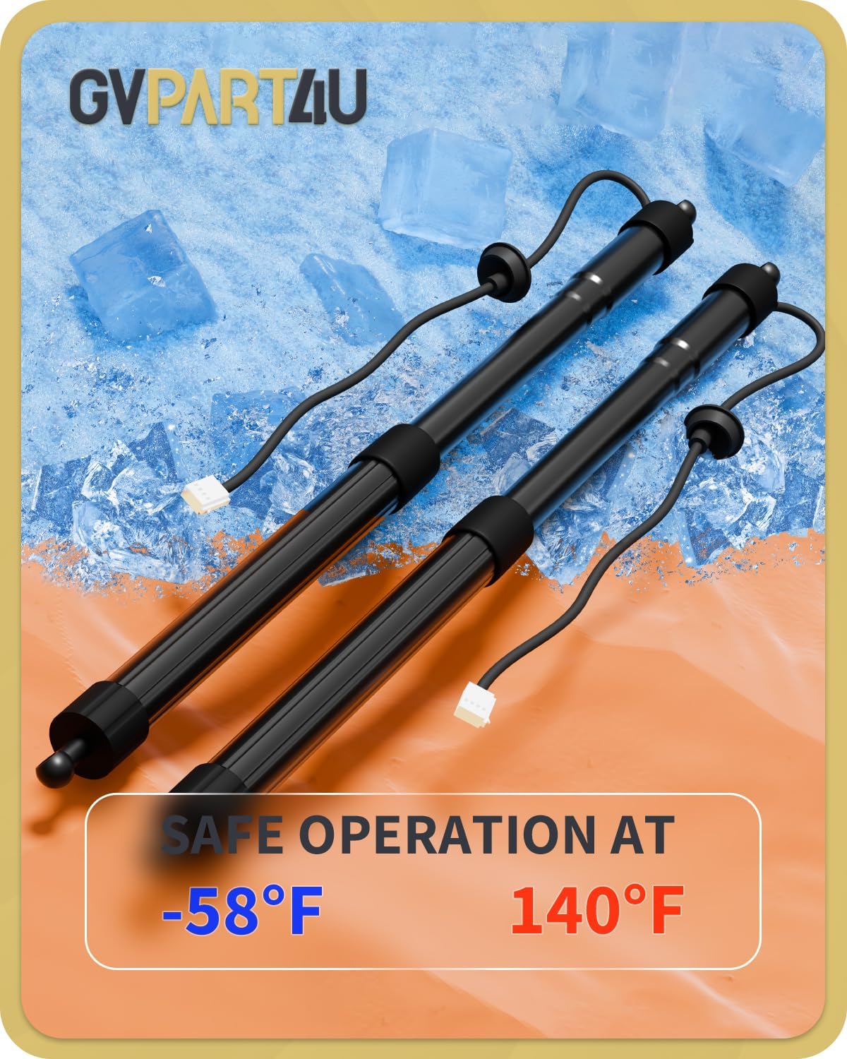 Power Liftgate Struts Fit for Toyota Highlander 2014-2019, 2PCS | OEM 6891009130 6891009120, Rear Electric Trunk Shock Actuator, Tailgate Lift Supports, For 2014 2015 2016 2017 2018 2019