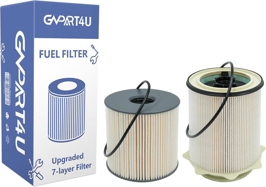 Fuel Filter Water Separator Set Upgraded Fits for 2019 2020 2021 2022 2023 Dodge Ram 2500 3500 4500 5500 6.7L Cummins Diesel Turbo Engines, Replace 68157291AA 68436631AA
