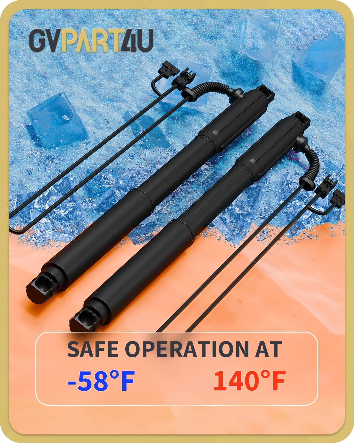 Power Rear Liftgate Struts Fit for BMW X5 2007-2013 Tailgate Electric Hatch Lift Actuator Trunk Shock Support OEM# 51247332695 51247332696, Left & Right, 2Pcs