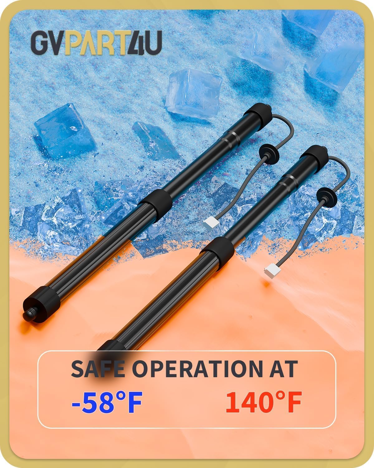 Power Liftgate Struts Fit for Hyundai Santa Fe 2013-2019, 2Pcs | OEM 81771-B8100,81780-B8100, Rear Electric Trunk Shock Actuator, Tailgate Lift Supports, Left & Right