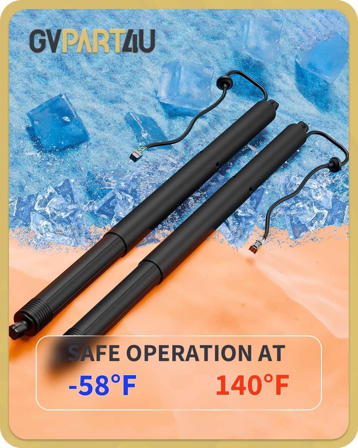 Power Liftgate Struts Fit for Toyota Highlander 2020-2024 Rear Tailgate Electric Hatch Lift Actuator Shock Support Replacement 689200E050 689100E070, Left&Right, 2Pcs